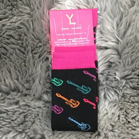 Yo Sox | Women's Knee High Socks | One Pair | Black | Size 6-10 - Picture 2 of 2